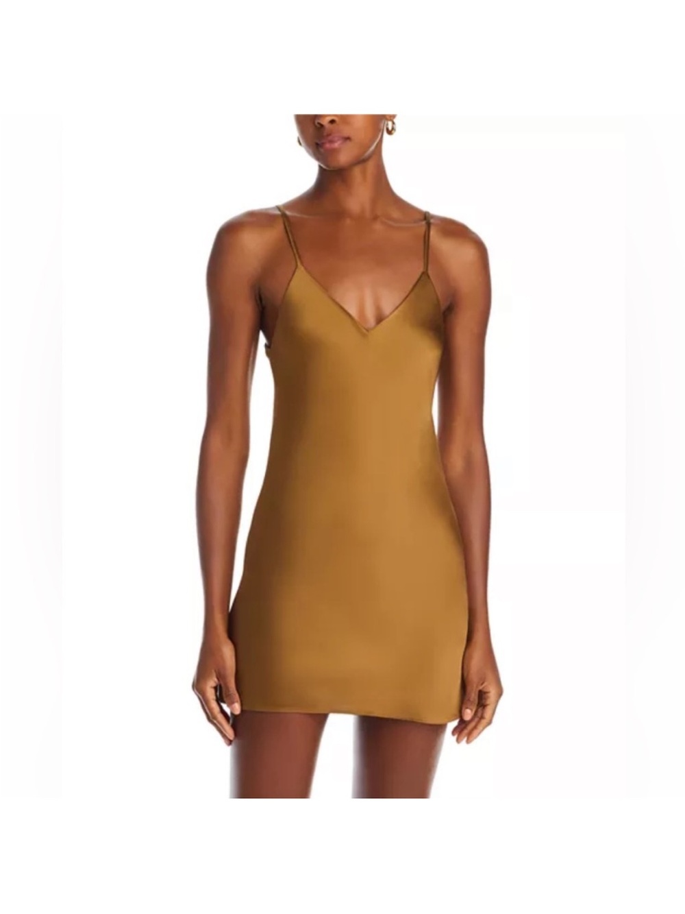 Norma Kamali Woods Bias Slip Mini Dress